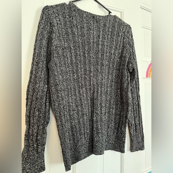 St John’s Bay• Charcoal Grey Cable Knit Sweater, Size XL - Picture 8 of 15